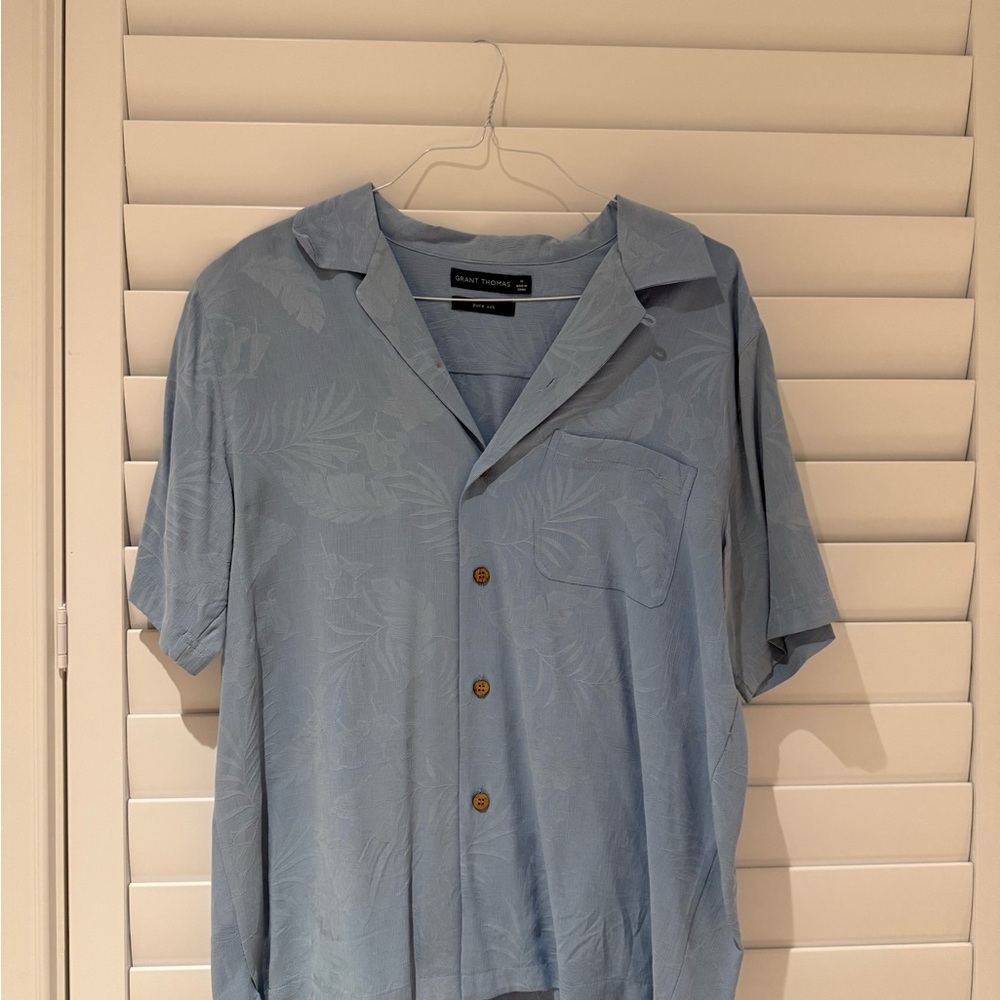 Tommy Bahama Sky Blue Silk Shirt